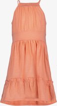 TwoDay meisjes jurk spaghettibandjes koraal roze - Maat 122/128