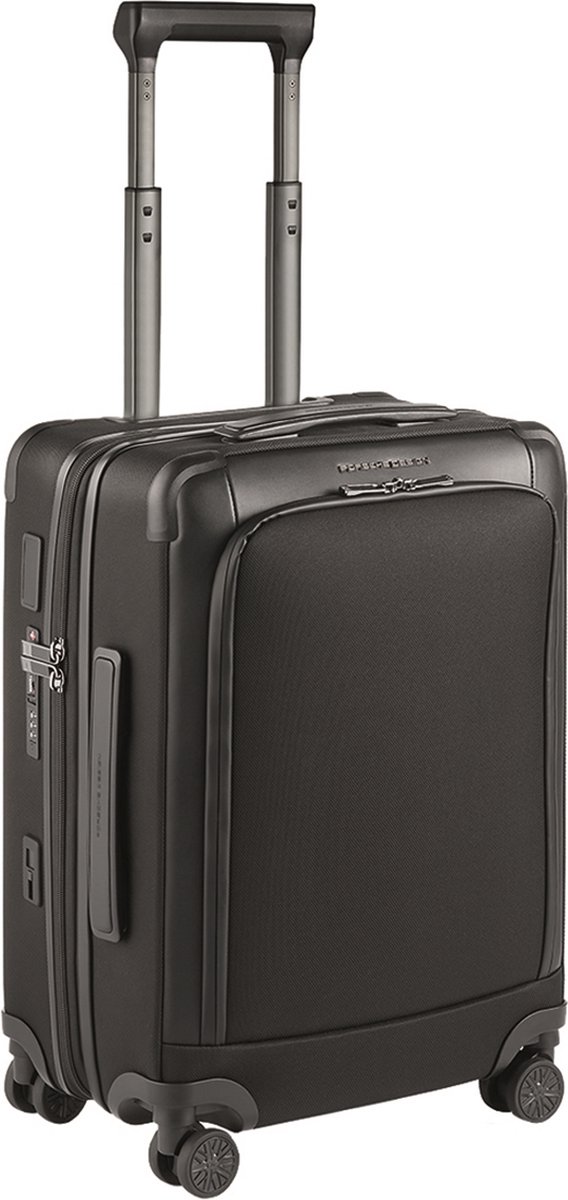 PORSCHE DESIGN Roadster Nylon Trolley 4W Black Zwart 55cm