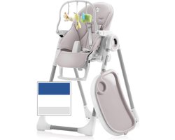 MKSS® Eetstoel Baby 6 Maanden en Ouder - Babystoel voor aan Tafel - Baby Stoeltje Zitten voor Thuis - Grijs