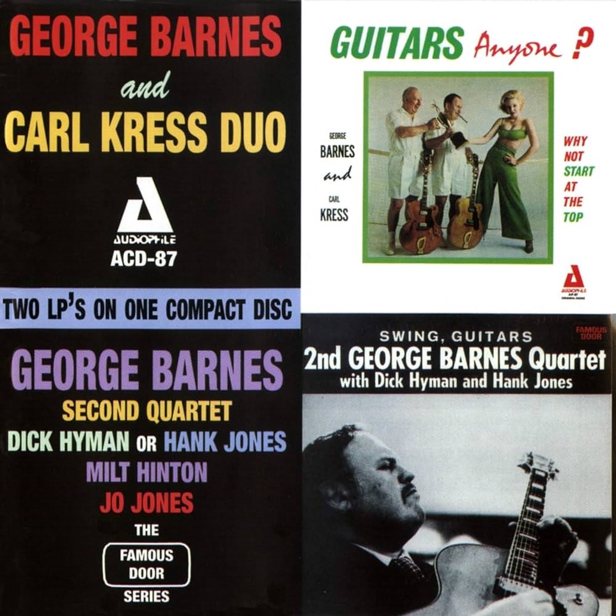 George Barnes And Carl Kress - Guitars, Anyone? Why Not Start At The Top? (CD)