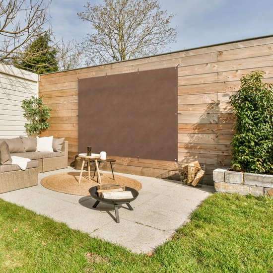 Décoration murale extérieure Cuir - Marron - Animaux - 160x120 cm - Toile de jardin - Poster extérieur