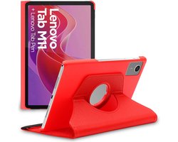 ebestStar - Hoes geschikt voor Lenovo Tab M11, Roterende Etui, Case, 360° Draaibaar hoesje, Rood