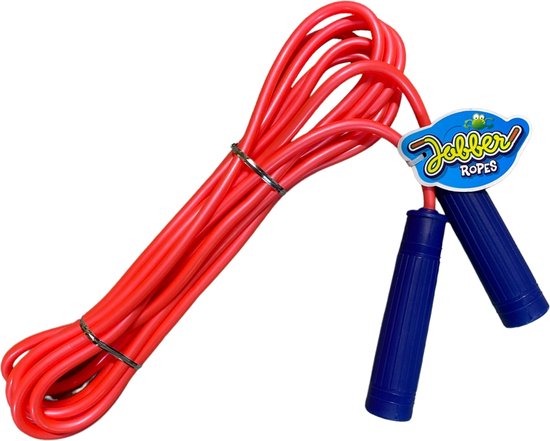 Jobber - Lang springtouw - Kinderen - Verstelbaar - 5 meter - ROOD