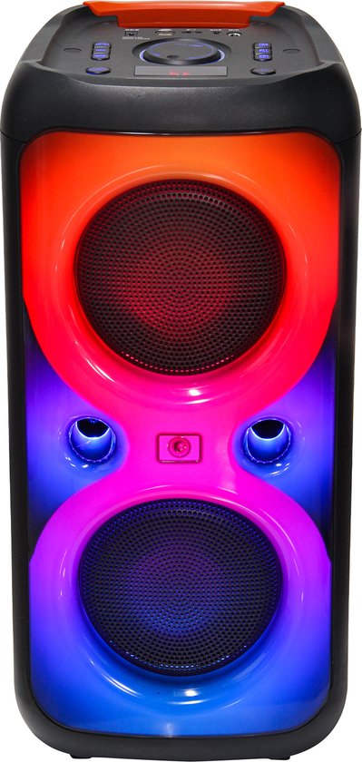 Denver Bluetooth Speaker Party Box - Discolichten - Micro SD / USB / AUX - TSP452