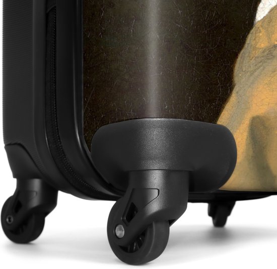 NoBoringSuitcases.com® - Grande valise Jeune fille à la boucle d'oreille en perle - Vermeer - Art - Maîtres anciens - Bagage - Valise de voyage - Valise chariot - Valises 67cm