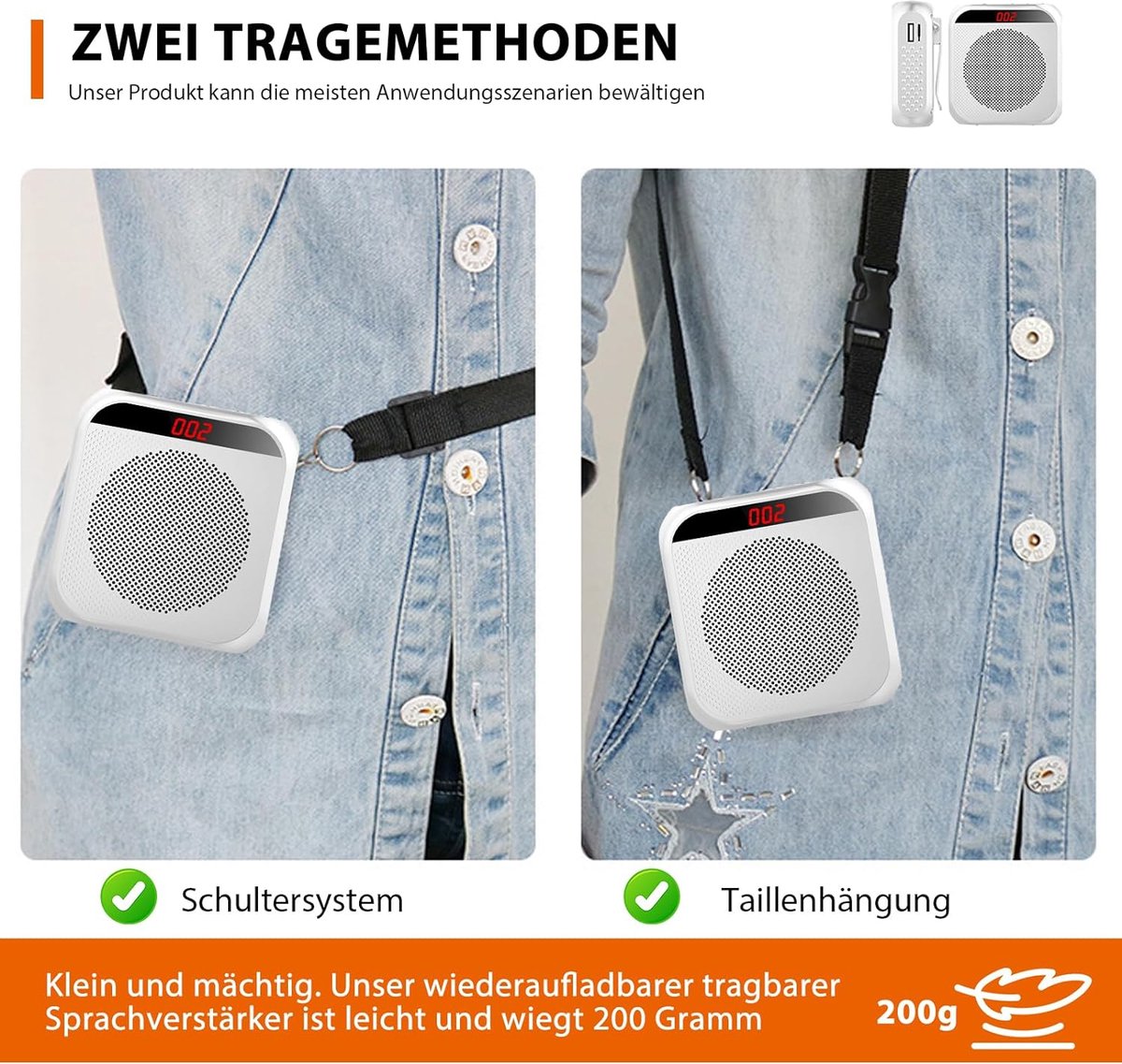 JBL PartyBox On-The-Go - Een draagbare karaoke-partyluidspreker met draadloze microfoon, 100W uitgangsvermogen, IPX4 spatwaterdicht, 6 speeluren, schouderriem en draadloze 2 feestluidsprekers