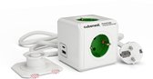 Cubenest PowerCube Extended USB A+C PD 20 W 1,5 m Type F, Groente