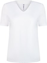Zoso T-shirt Rachel Luxury Basic T Shirt 242 0016 White Dames Maat - XL