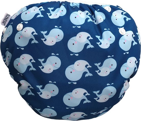 BZNDR® - Couche de natation baleine | 0-2 ans - Lavable - Medium - différentes tailles disponibles