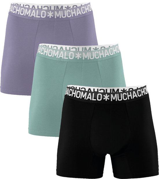 Muchachomalo Heren Boxershorts - 3 Pack - Maat L - 95% Katoen - Mannen Onderbroek