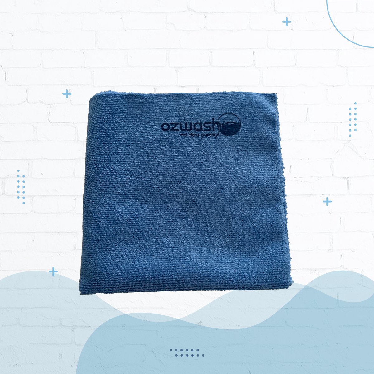 Goedkoopste Microvezeldoek - Ozwash - Laser Polish - 40x40 cm - Blauw