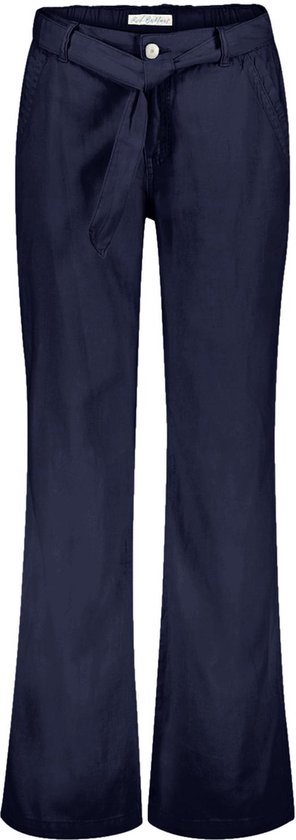 Red Button Broek Colette Cotton Linen 81cm Srb4169 Navy Dames Maat - W38