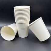 KURTT - Tasses à café à emporter - Tasse à café en karton - Wit - 8oz - 1000 pièces - vidéo