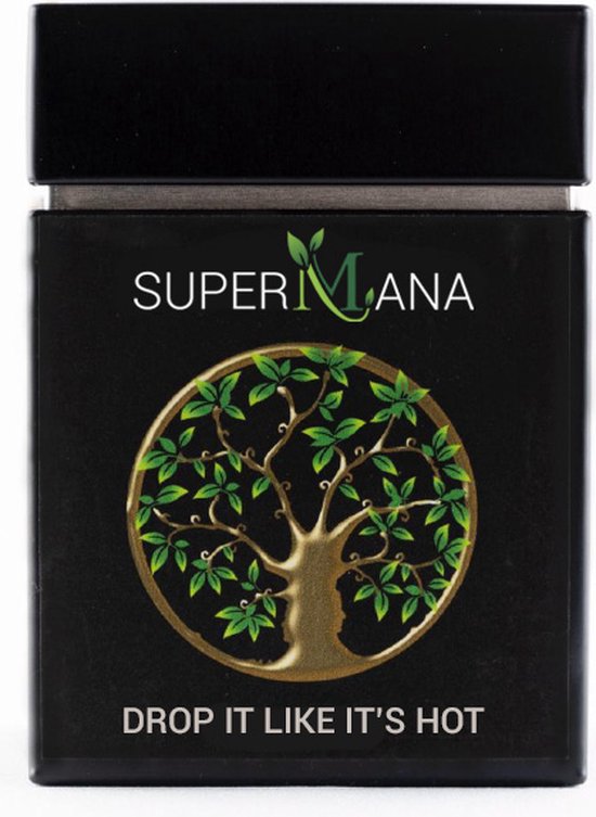 SuperMana - Drop it like it's hot, thee met drop smaak ingredienten zoals zoethout, anijszaad, dragon, sarsaparilla, venkelzaad.