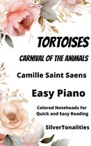 Little Pear Tree 1 - Tortoises Carnival of the Animals Easy Piano Sheet Music with Colored Notation