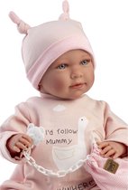 Llorens qui pleure bébé poupée Mimi rose avec son 42 cm