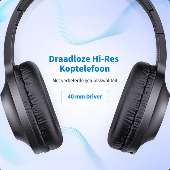 Avalue Draadloze Koptelefoons met EXTRA BASS - Hoofdtelefoon met 100 uur Batterijduur