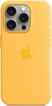 Siliconenhoesje met MagSafe voor iPhone 15 Pro - Zonnig geel