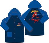 Spiderman regenjas - regenmantel - donkerblauw - maat 98