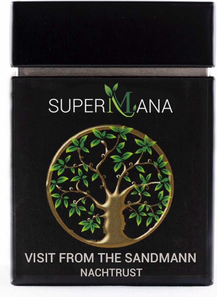 SuperMana kruidenthee - Visit from the Sandman - thee die kan helpen om beter in slaap te komen - nachtrust - slapen - ontspanning - herbal tea