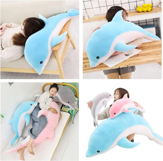 Konijn Pluche Knuffel Kussen 70 cm - Superzachte Pluche Knuffel en Kussen in Eén