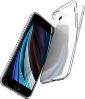 Siliconen Telefoonhoesje - Geschikt voor iPhone SE (2020) - Hoesje - Back Cover - Transparant