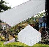 Sun Zonnezeil rechthoekig met oogjes, schaduwdoek 90% UV-bescherming tuin schaduwnet schaduwnet, balkon terras inkijkbescherming schaduwnet zonnezeil (kleur: wit, maat: 1x3m/3,3x9,8ft)