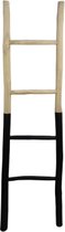 HSM Collection Decoratieve ladder - 45x4x150 - Naturel/zwart - Teak