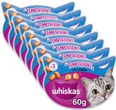 Whiskas Temptations - Kattensnoepjes - Zalm - 8 x 60 gr