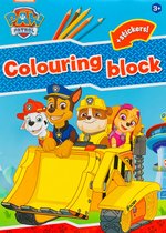 PAW Patrol kleurboek met stickers 2 - A4 Kleurboek - Sticker - PAW Patrol speelgoed - Kleurboek voor kinderen - Knutselen meisjes - Knutselen jongens
