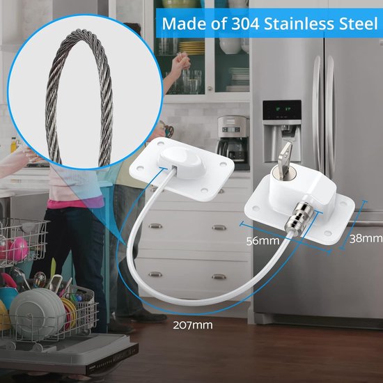 Kinderslot, 10 Pack Baby Proofing Kast Sloten Geen