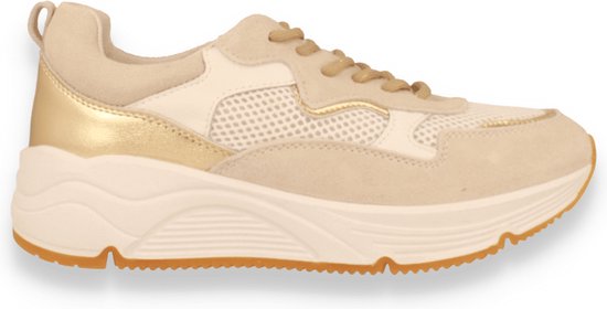 Mode-Mania Dames Sneaker Wit/Goud WIT 40