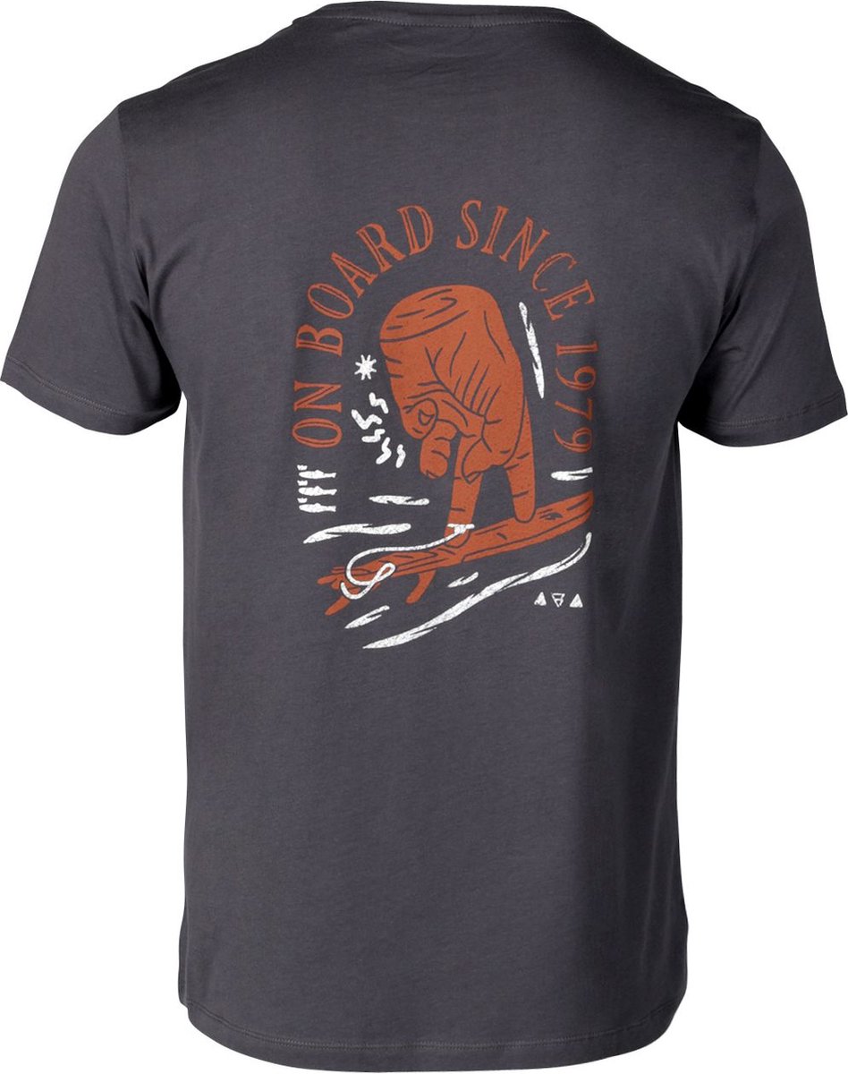 Brunotti Artist-Tarik Heren T-shirt Titanium S Grijs