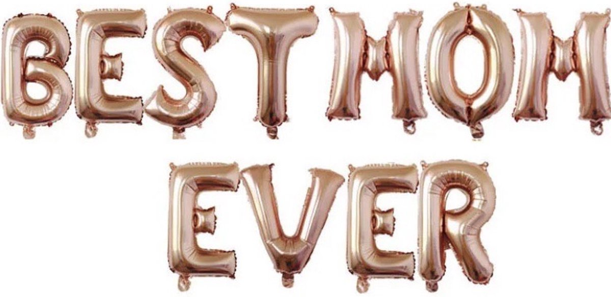 SilverAndCoco® - Moederdag Versiering Ballonnen Slinger | Verjaardag Decoratie Pakket | Helium Party Feest Ballon Slingers Cadeau voor - Moeder / Mom / Liefste Mama