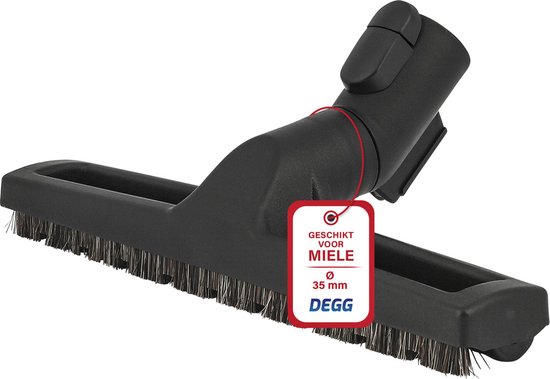 DEGG® - Parketborstel / Zuigmond - Geschikt voor Miele - 35MM - Natuurhaar - Geschikt voor Miele Kliksysteem - Stofzuiger Onderdelen - Premium Kwaliteit