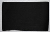 reparatiestof 36 x 11 cm - reparatiedoek zwart - opstrijkbaar - reparatie doek - instrijkbaar - stof - applicatie