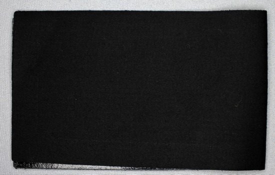 reparatiestof 36 x 11 cm - reparatiedoek zwart - opstrijkbaar - reparatie doek - instrijkbaar - stof - applicatie