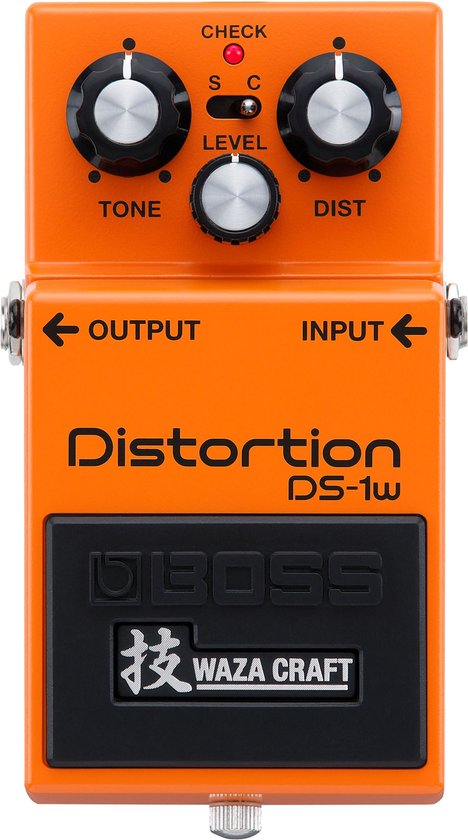 Foto: Boss ds 1w waza distortion distortion pedaal oranje