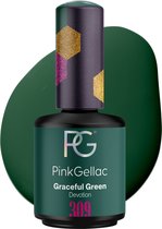 Pink Gellac | Graceful Green - Vernis gel - Vegan - Vert - Finish crémeux - 15 ml