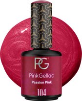 Pink Gellac 104 Passion Pink Gellak Nagellak 15ml - Roze Gelnagellak - Gelnagels producten - Gel Nails - Gelnagel