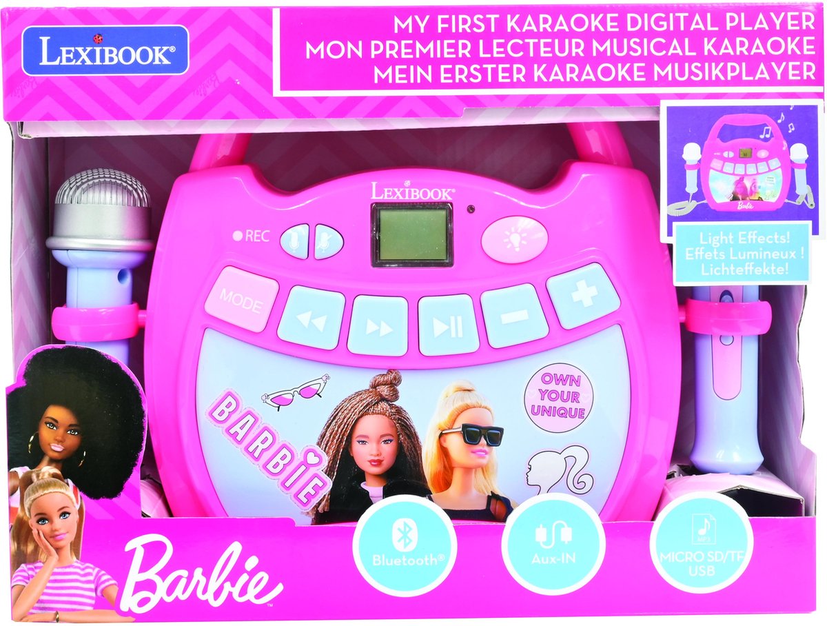 Barbie Bluetooth luidspreker met microfoons en lichteffecten