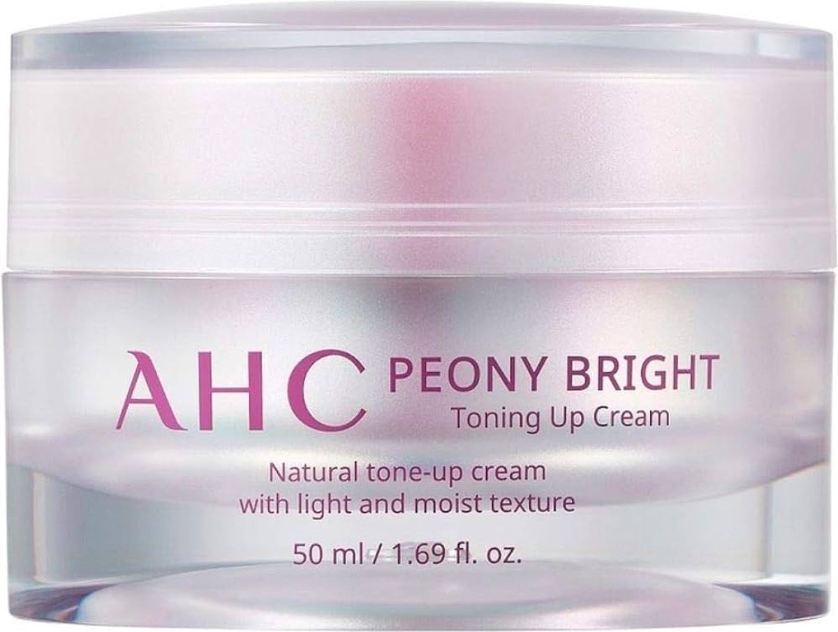 Goedkoopste AHC - Peony Bright - Toning Up Face Cream - Voor een stralende & heldere huid - Gezichtscrème - 50ml