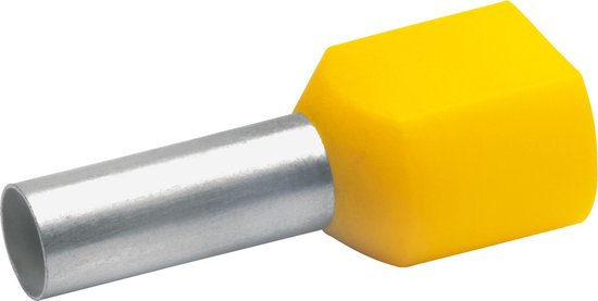 Adereindhuls - Dubbel - Geel, Type: Geisoleerd - Huls, Extra