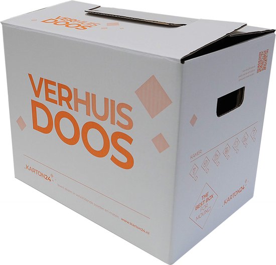 Foto: Verhuisdozen verhuisdoos 10 stuks 52 liter 40 kg geen tape nodig extra stevige handvatten ook leverbaar per 15 20 25 50 of 100 stuks