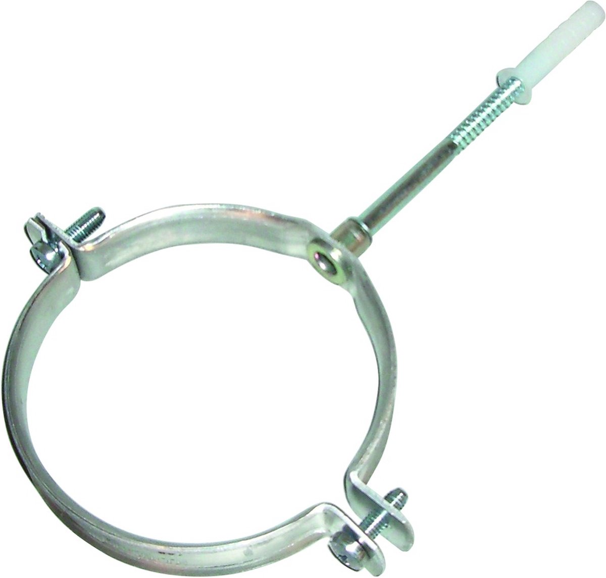 BUHO tweedelige beugel Alu-fix, alu, blank, uitw buisdiam 110 - 0mm