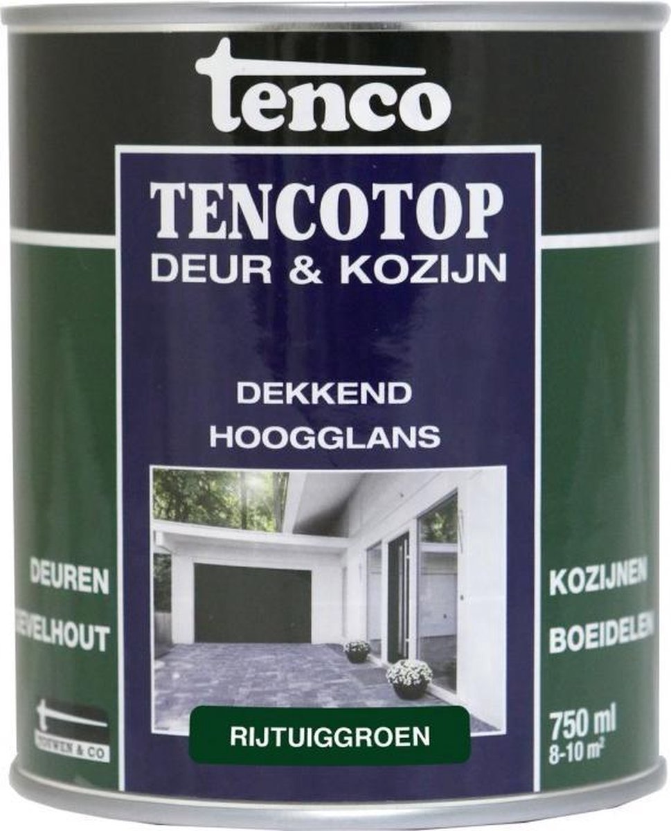 Tenco tencotop deur & kozijn dekkend hoogglans rijtuiggroen - 750 ml
