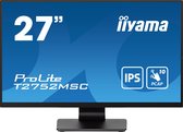 iiyama ProLite T2752MSC-B1 - Moniteur LED- 27" - écran tactile - 1920 x 1080 Full HD (1080p) @ 60 Hz - IPS - 400 cdm²