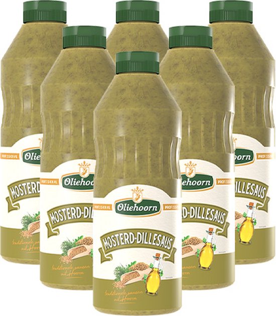 Foto: Oliehoorn mosterd dillesaus 6x 900ml