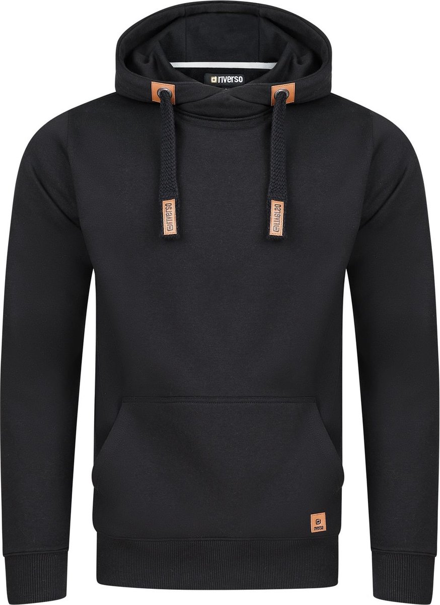 riverso Heren trui RIVNiklas regular fit Zwart XL Volwassenen hoodie / capuchon trui