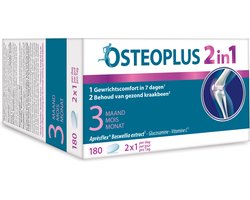 OSTEOPLUS 2-in-1 180 tabletten – Voor soepele gewrichten en gezond kraakbeen – Met gluscosamine, boswellia & vitamine C – Startkuur 45+